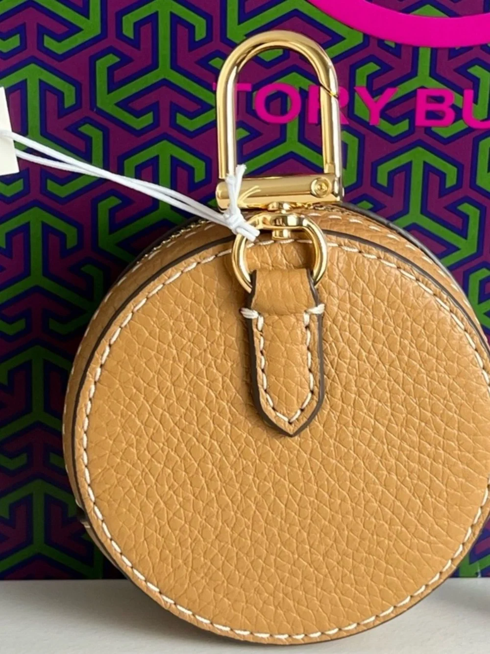 Tory Burch Thea Coin Pouch Tiramisu Brown Leather Wallet Quiet Luxury NWT